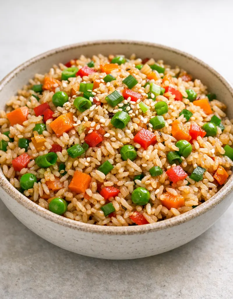 Vegetable Fried Rice prepared dish