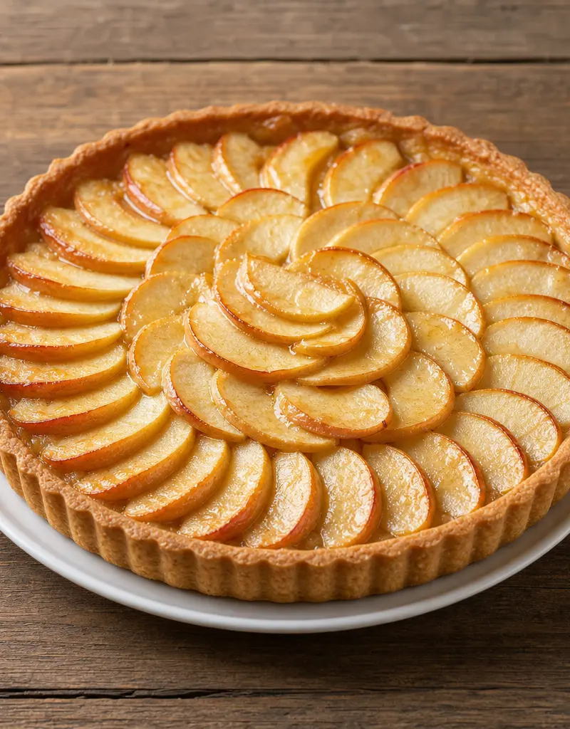 Classic Fresh Apple Tart prepared dish