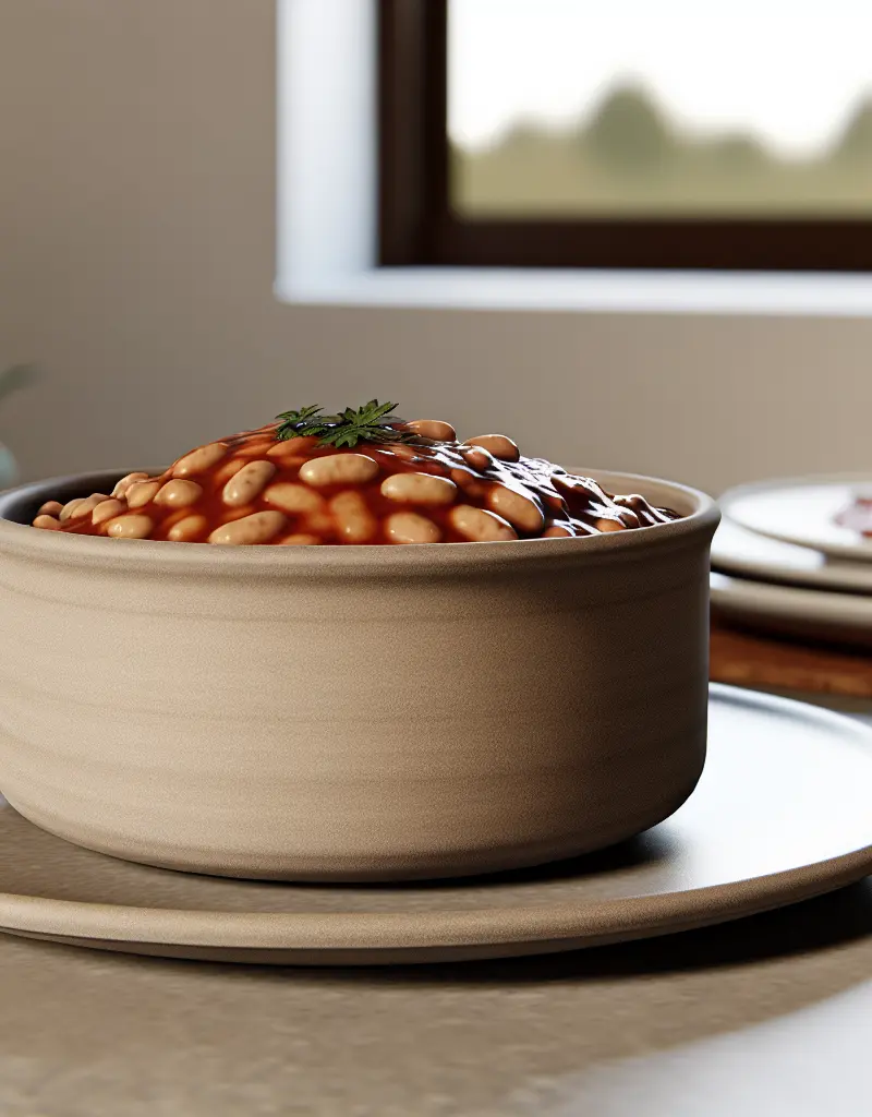 Baked Beans Dressed For Dinner prepared dish