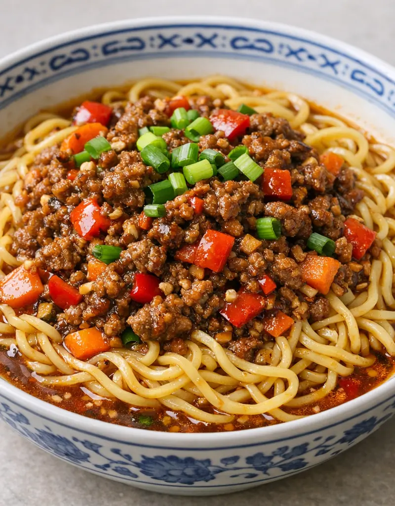 Szechuan Beef Noodles prepared dish
