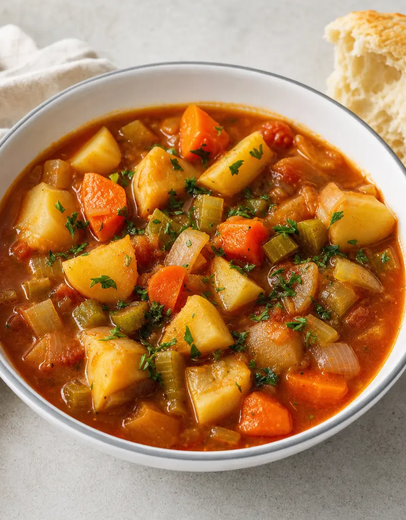 Hearty Vegetable Stew prepared dish