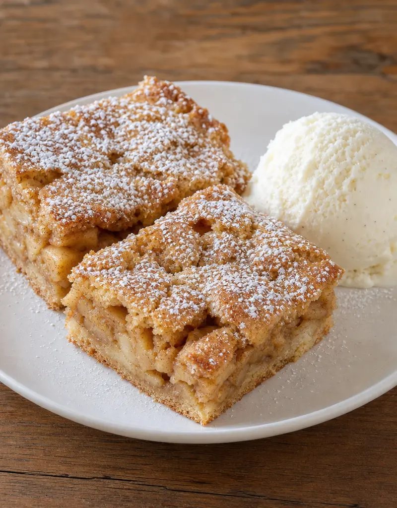 Apple Cinnamon Squares prepared dish