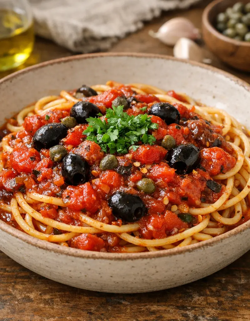Puttanesca Sauce prepared dish