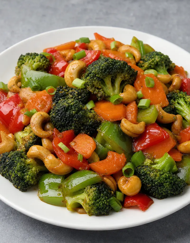 Stir-fried Cashew Vegetables prepared dish