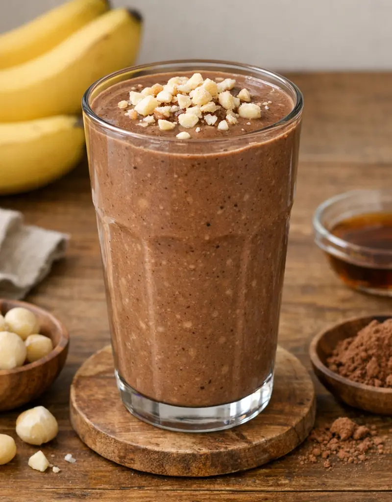 Vegan Chocolate Macadamia Smoothie prepared dish