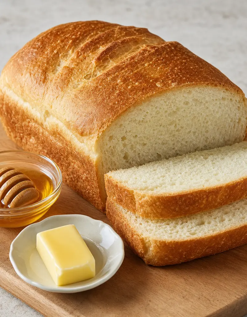 French Honey Bread prepared dish