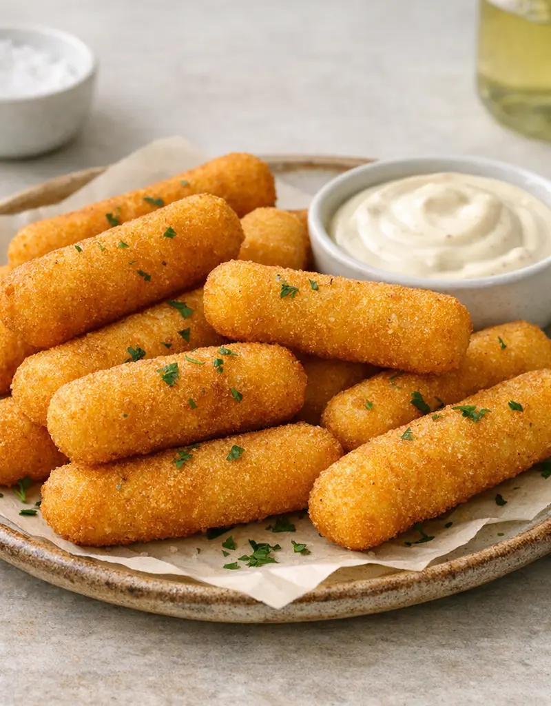 Puerto Rican Cornmeal Sticks prepared dish