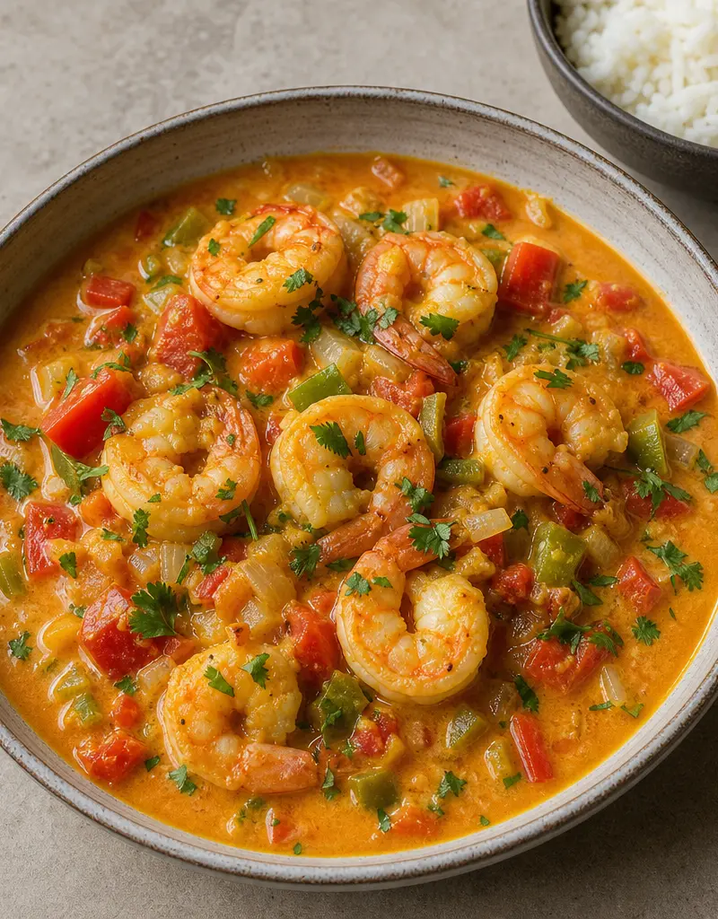 Bahian Shrimp Stew with Coconut Milk prepared dish