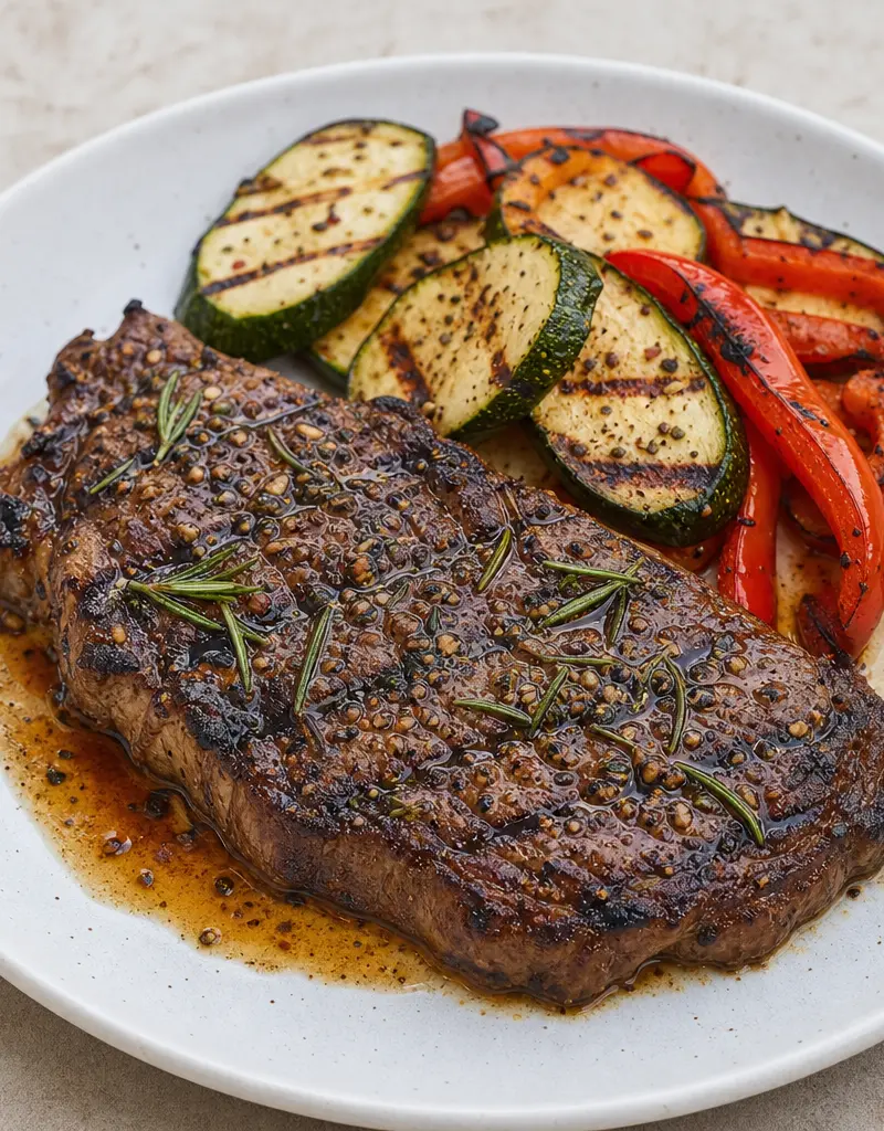Savory Steak Marinade prepared dish