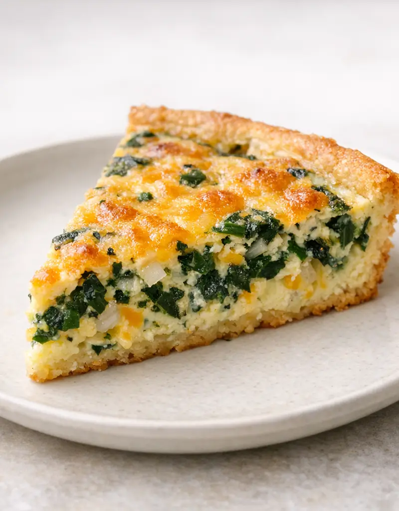 Savory Impossible Pie prepared dish