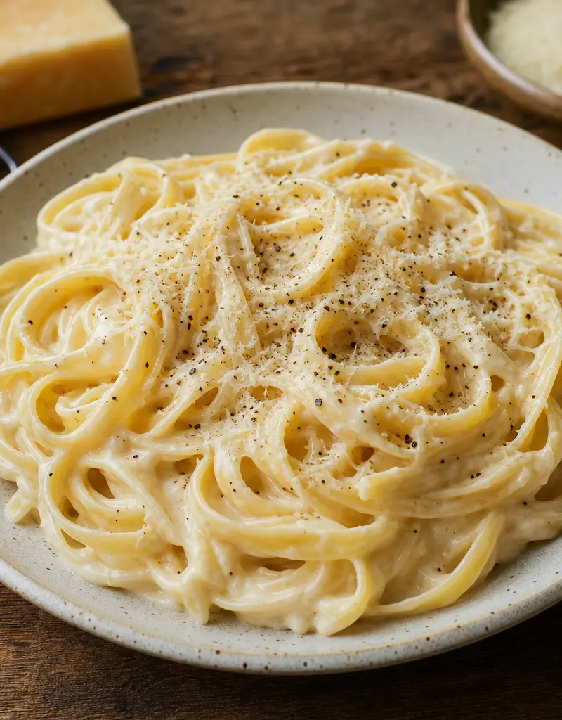 Fettuccine Alfredo Sauce prepared dish