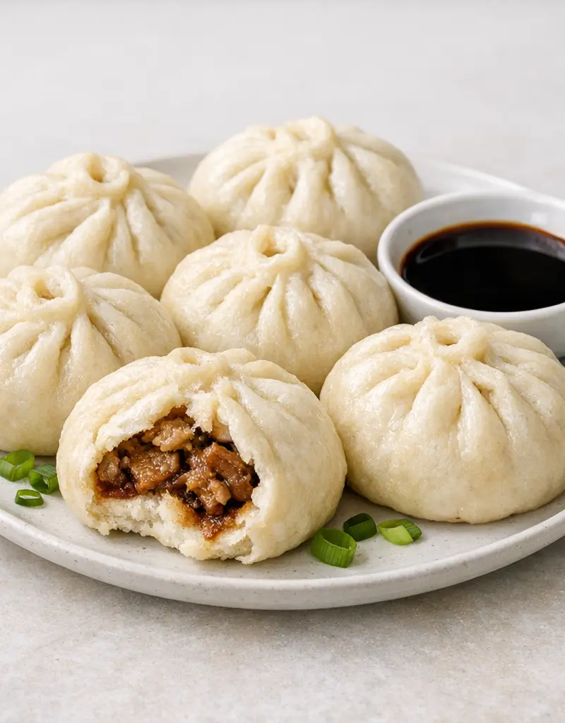 Steamed Pork Buns prepared dish