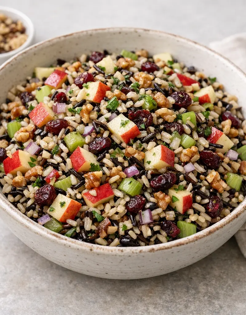 Wild Rice And Apple Salad prepared dish