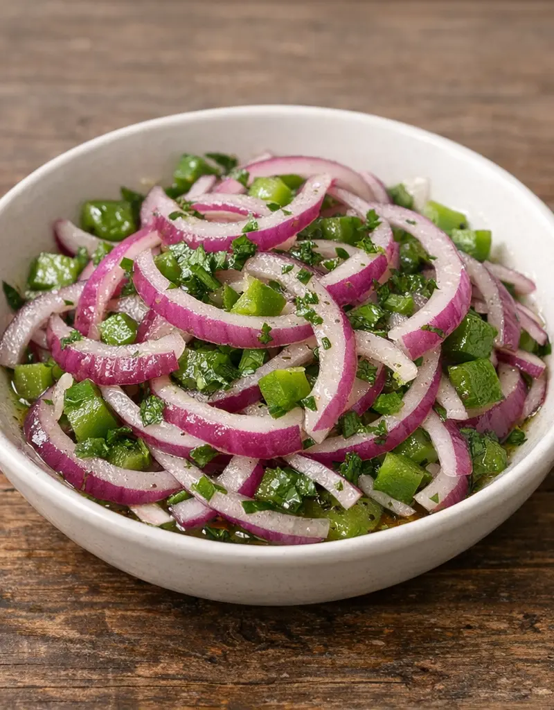 Classic Onion Salad prepared dish