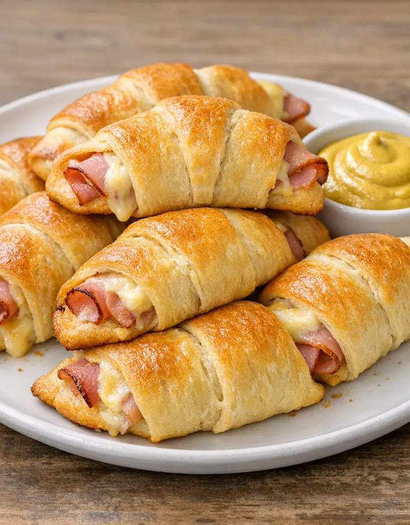 Ham And Cheese Crescent Rolls prepared dish