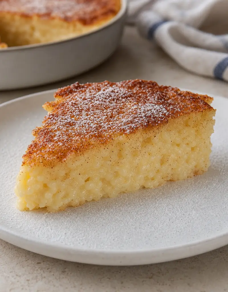 Vanilla Citrus Rice Pudding Cake