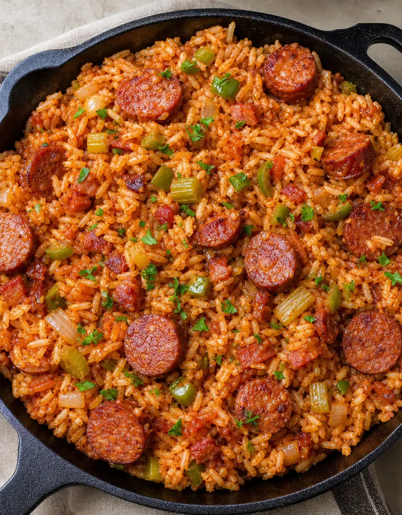 Savannah Red Rice with Smoked Sausage