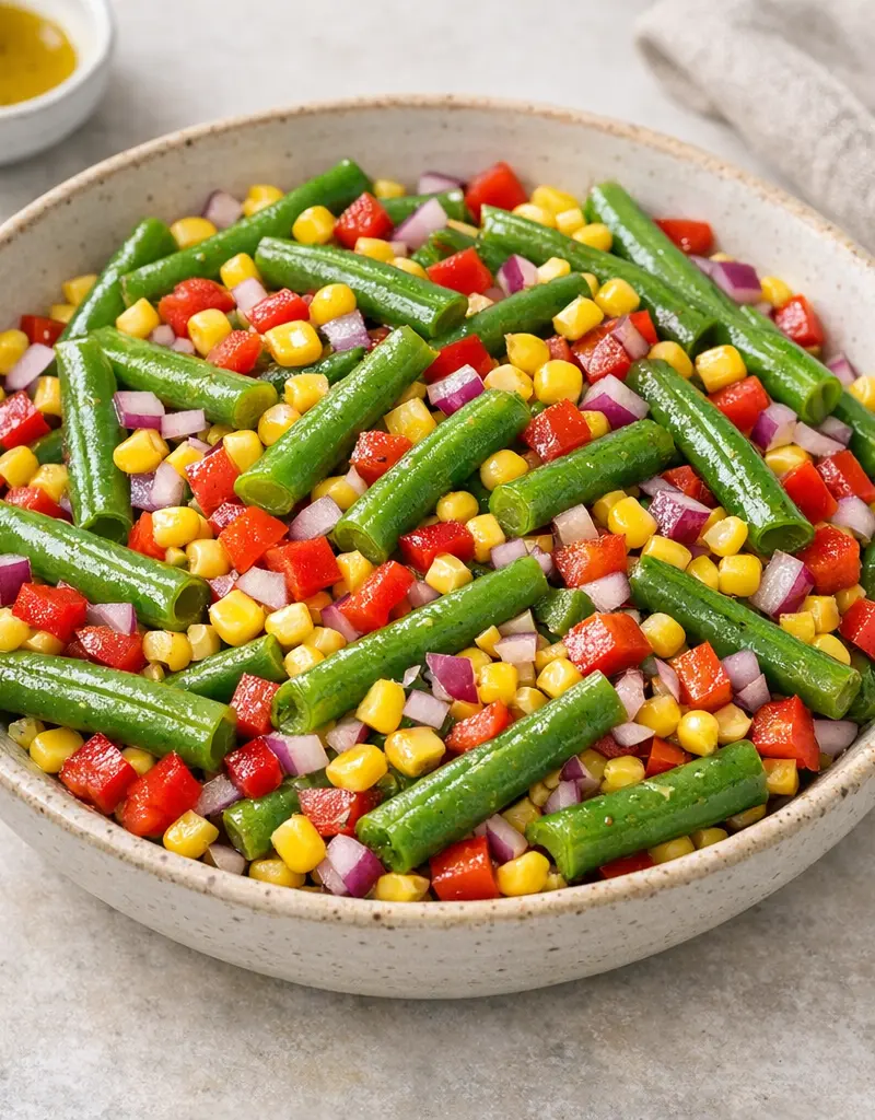 Snap Bean And Corn Salad prepared dish