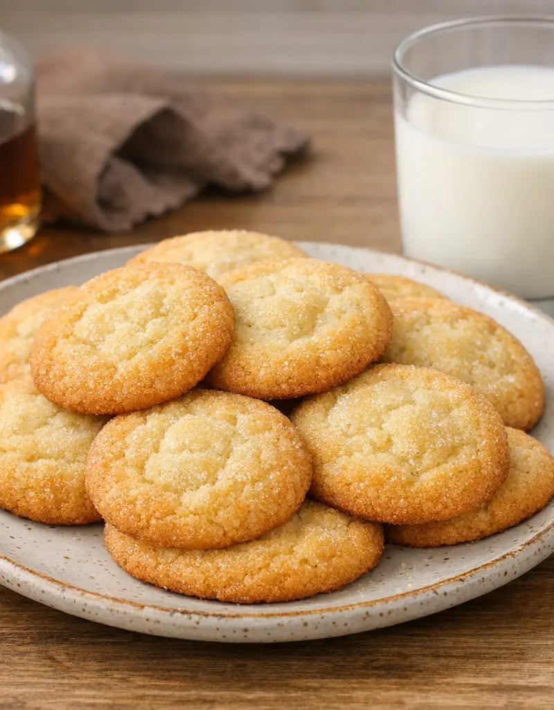 Rum-infused Butter Cookies prepared dish