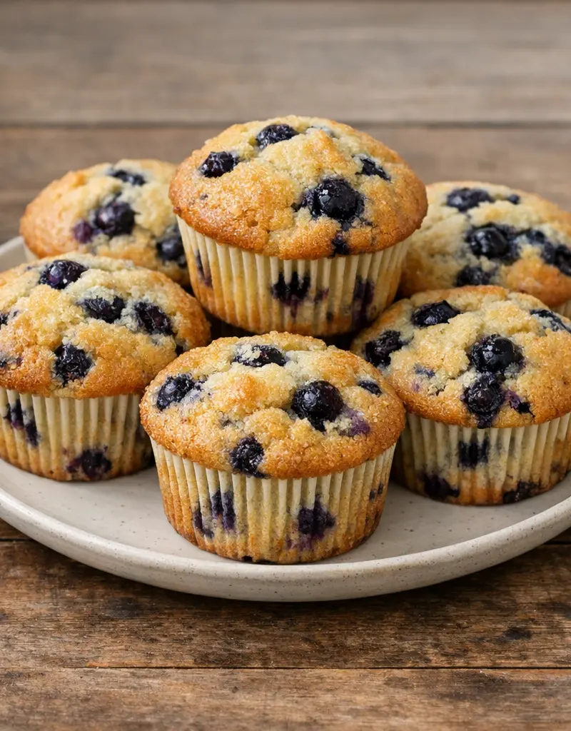 Blueberry Muffins prepared dish