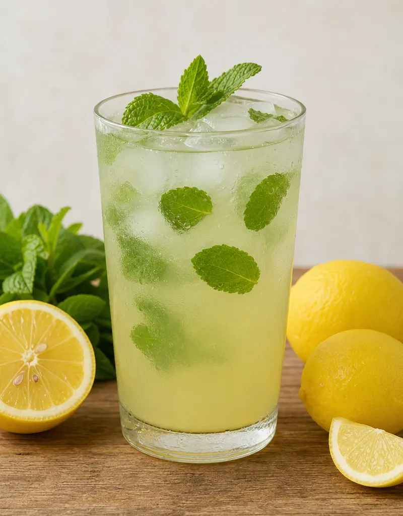 Fresh Mint Lemonade prepared dish