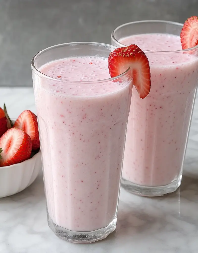 Fresh Strawberry Honey Milk