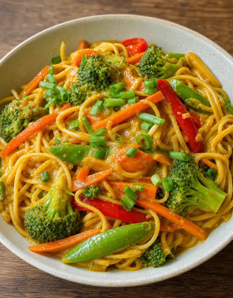 Vegetable Curry Lo Mein