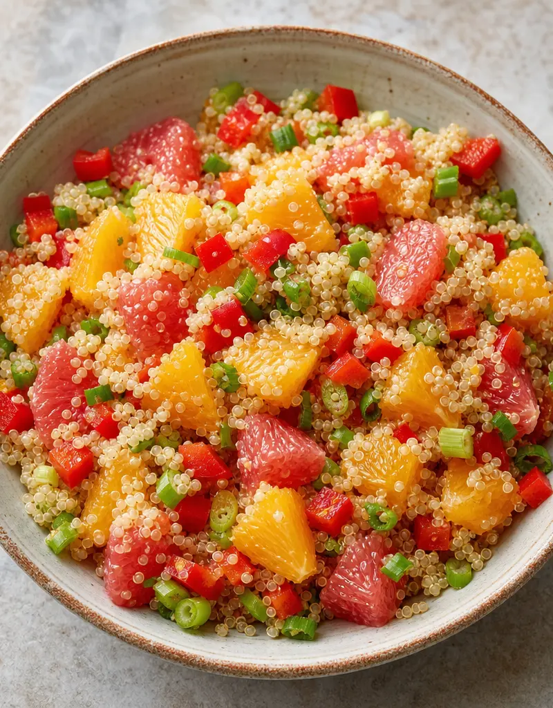 Citrus Quinoa Salad prepared dish