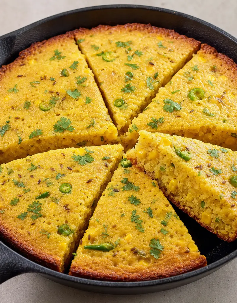 Indian-spiced Skillet Cornbread