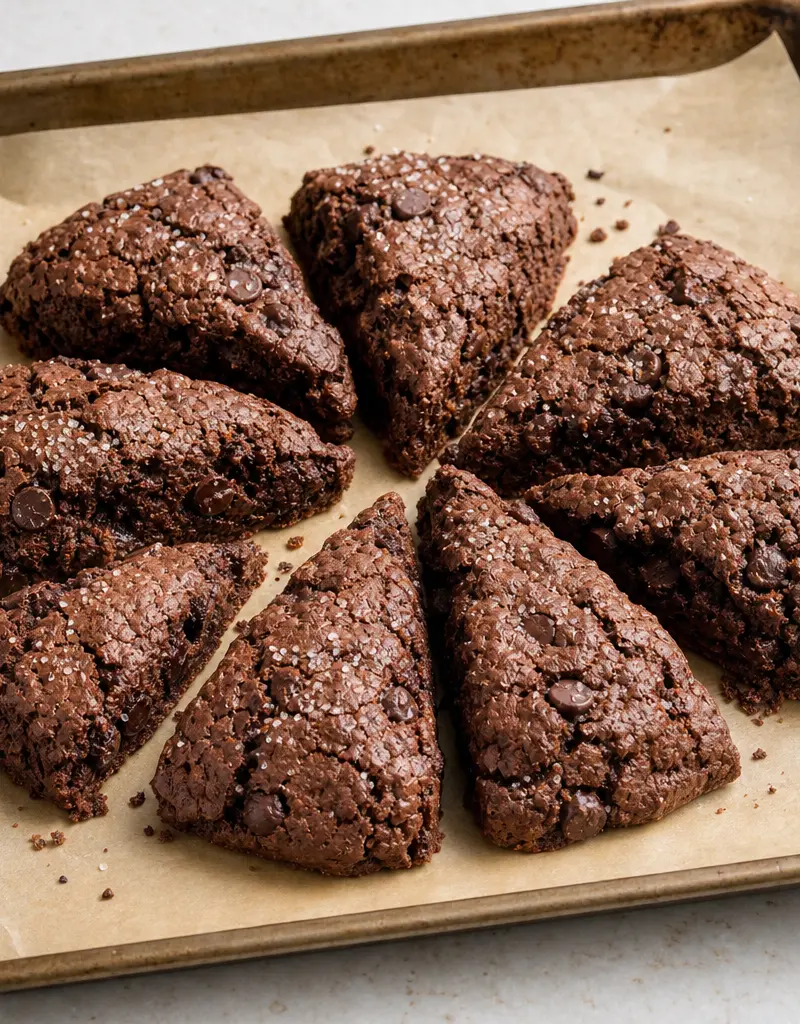 Double Chocolate Brownie Scones
