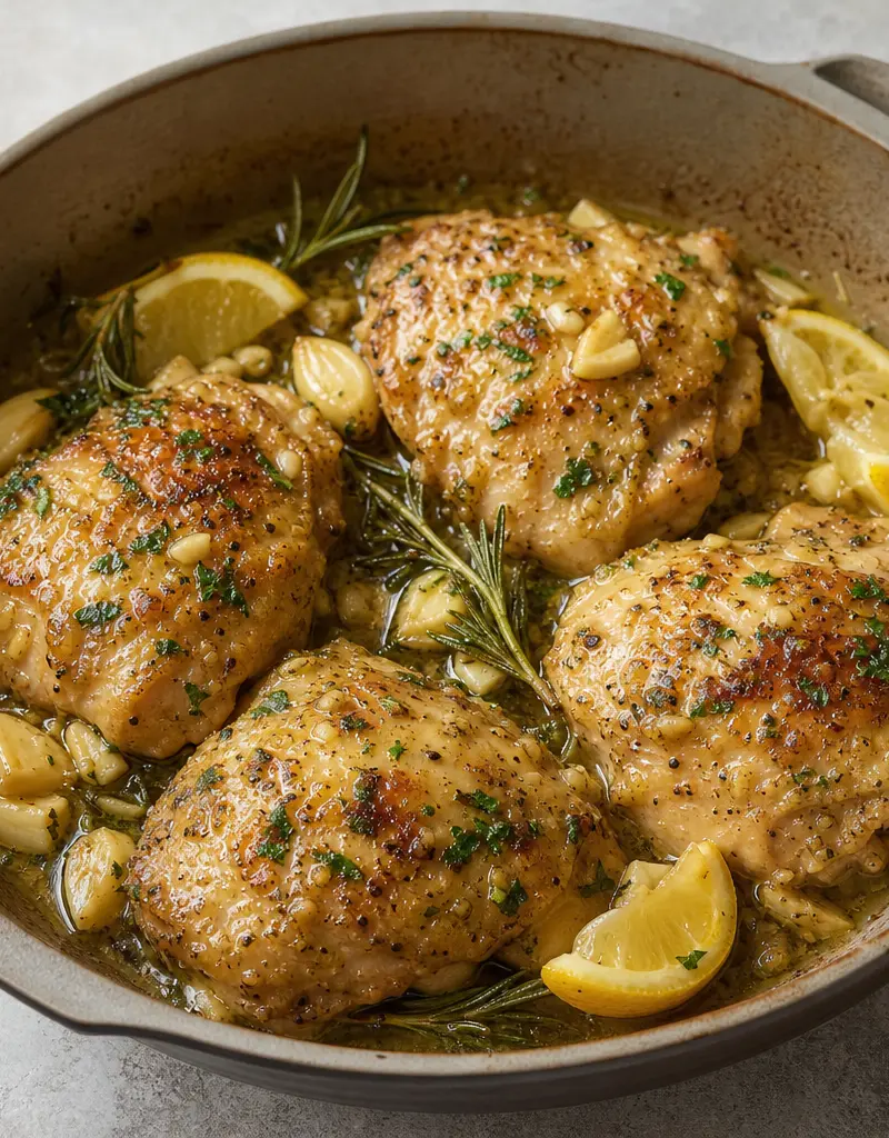 Ten-clove Garlic Marinated Chicken Thighs