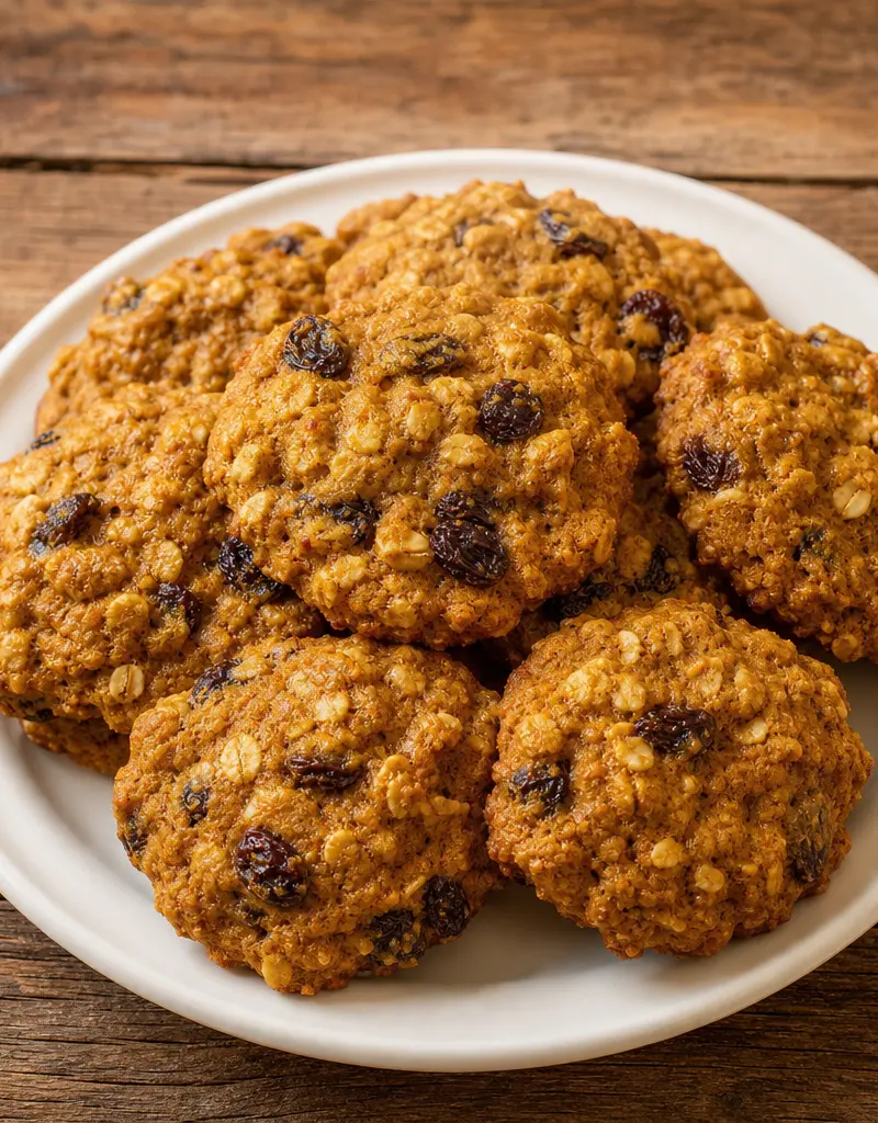 Pumpkin Oatmeal Raisin Cookies