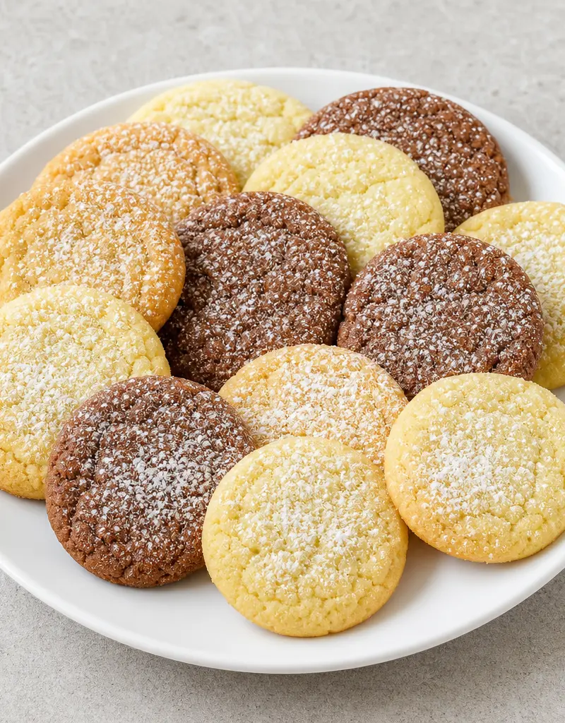 Mixed Flavor Sugar Cookies prepared dish