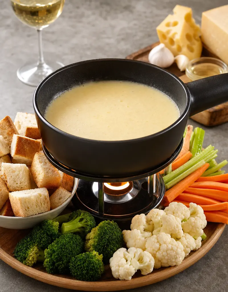 Classic Cheese Fondue prepared dish