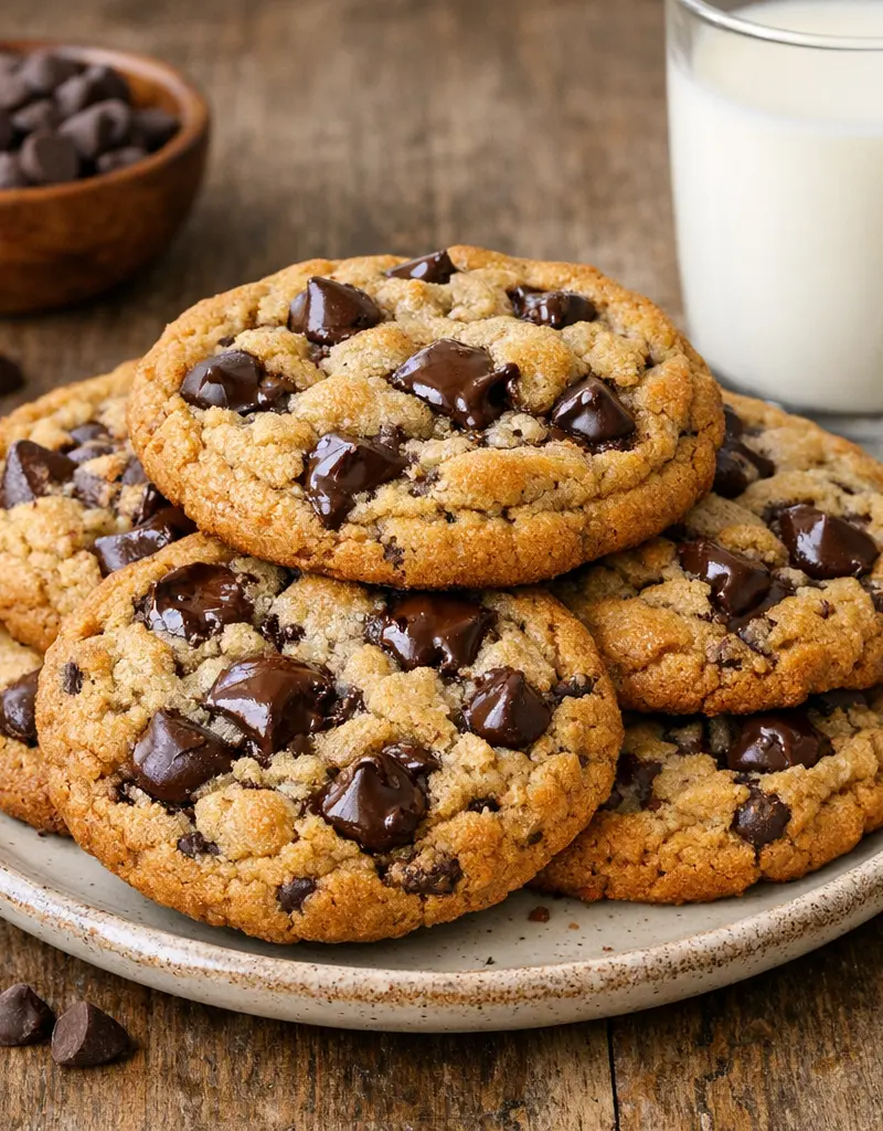 Texas-style Chocolate Chip Cookies prepared dish