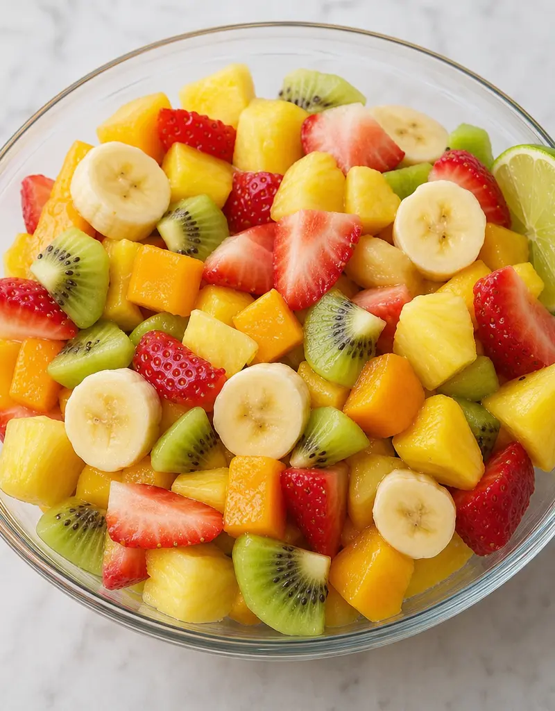 Tropical Fruit Salad prepared dish