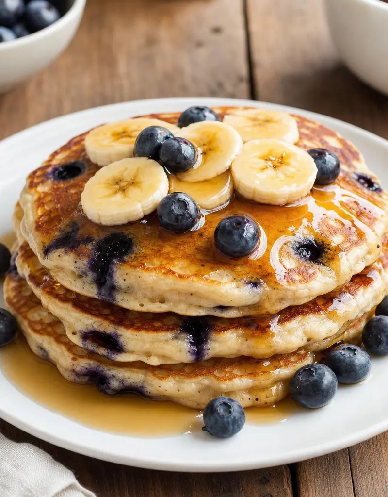 Blueberry Banana Pancakes