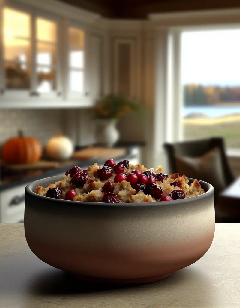 Cranberry Stuffing prepared dish