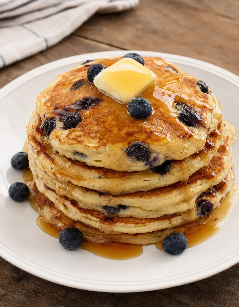 Banana Blueberry Pancakes