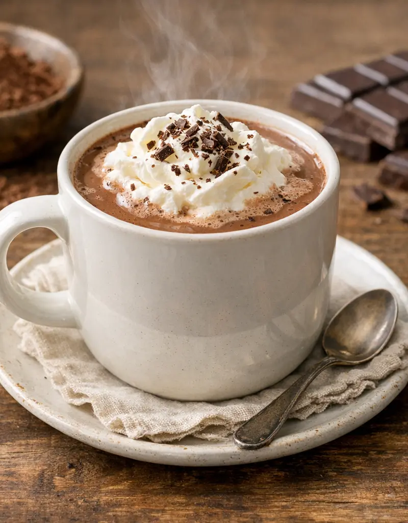 Rich Hot Cocoa With Flavor Variations prepared dish