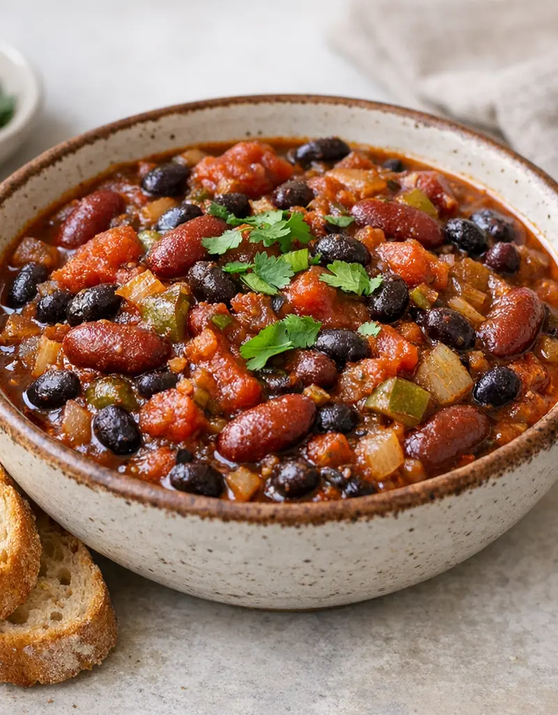 Spicy Chili Beans prepared dish