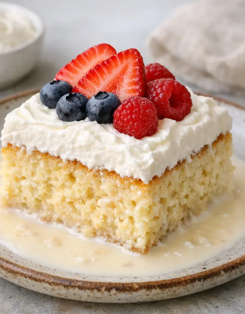 Tres Leches Cake prepared dish