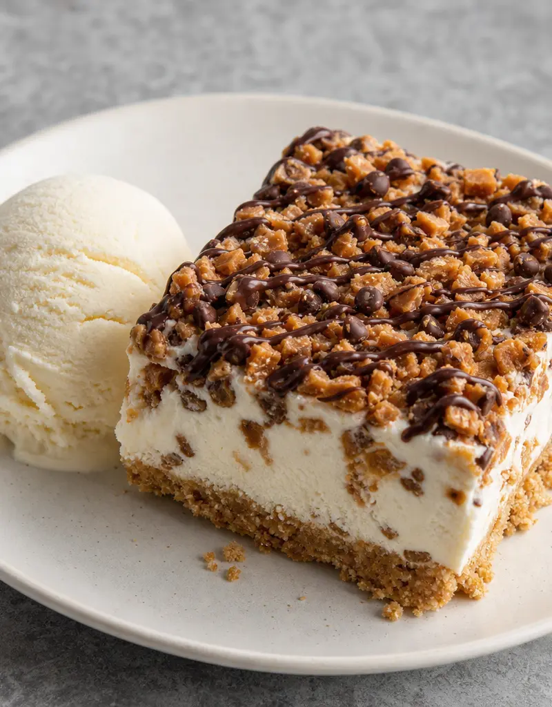 Butter Brickle Ice Cream Bars prepared dish