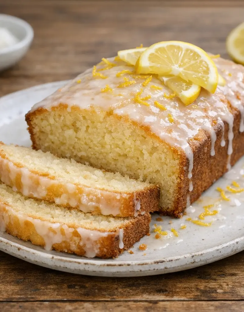 Lemon Pound Cake prepared dish