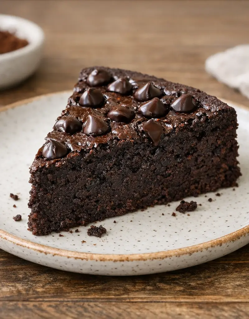 Gluten-free Fudgy Chocolate Cake prepared dish