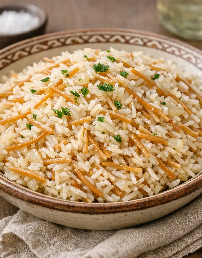 Armenian Rice Pilaf With Noodles prepared dish