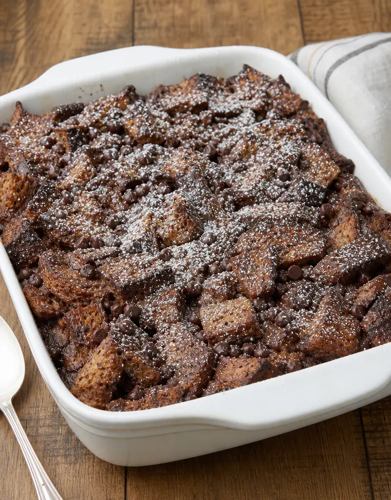 Chocolate Cinnamon Bread Pudding