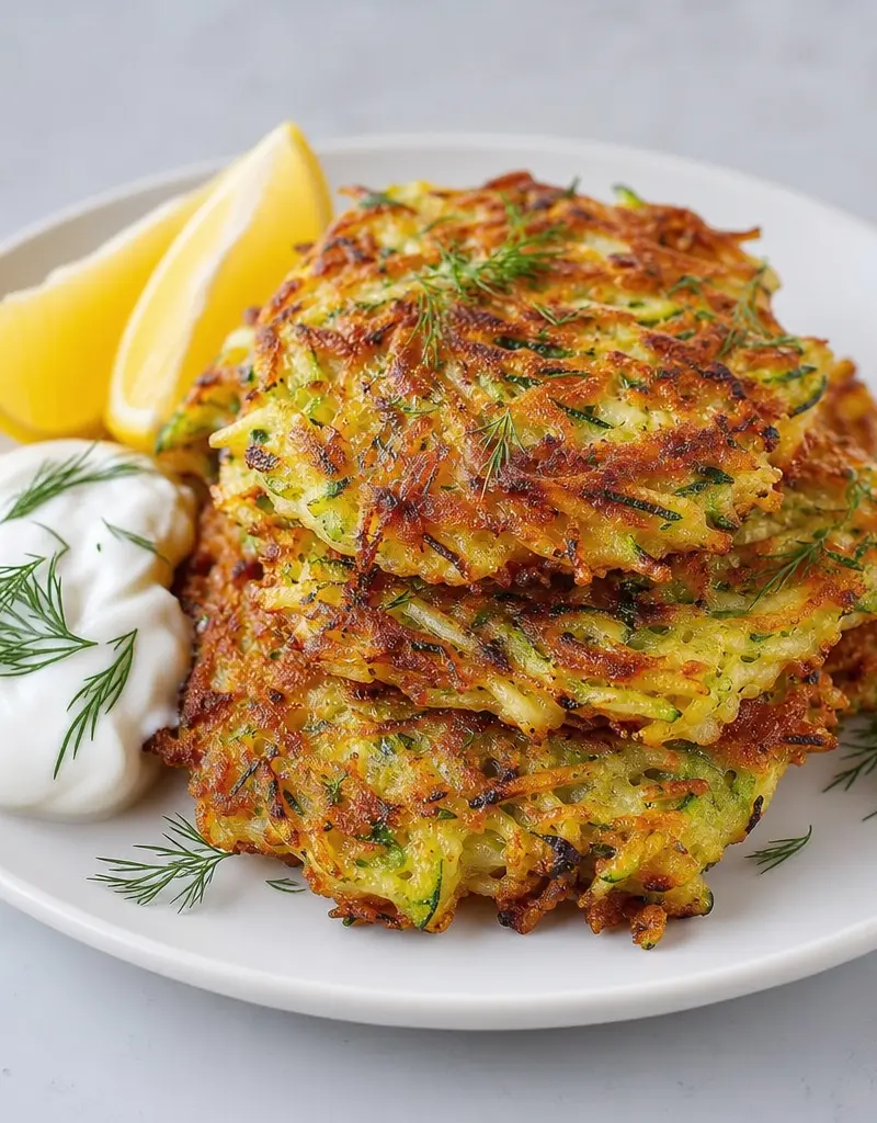 Crispy Potato Zucchini Pancakes