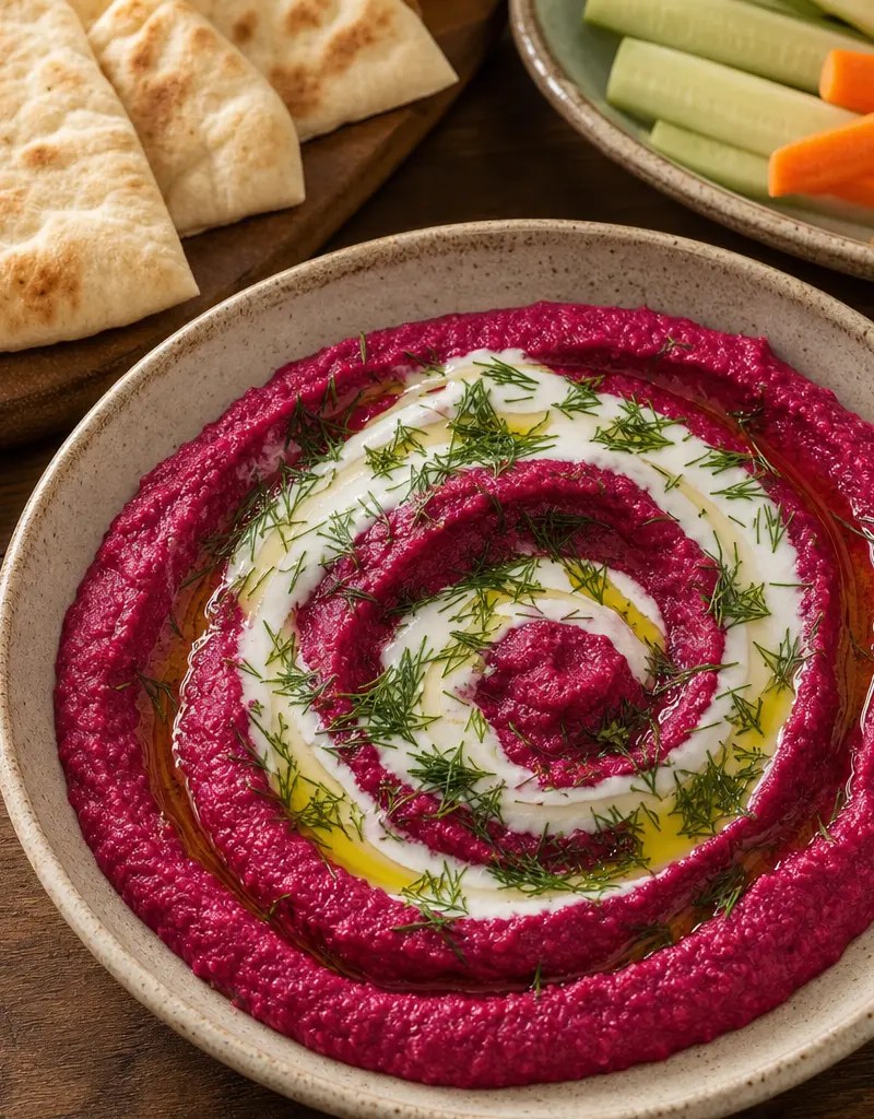 Roasted Beet Puree with Greek Yogurt and Lemon