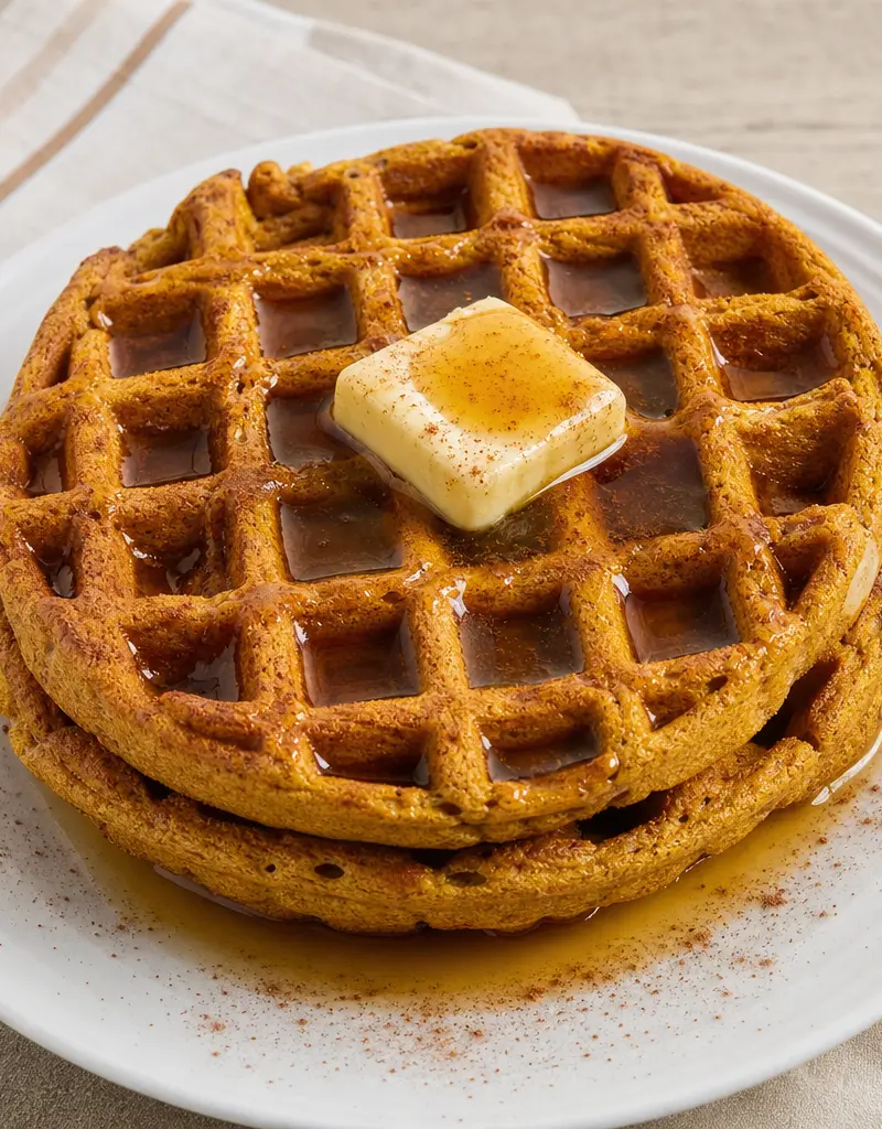 Pumpkin Spice Waffles